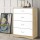 Artiss 4 Drawer Chest, Melamine Finish, White & Oak, 70x40x93cm - Stylish & Durable Storage Solution