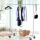 Artiss Chrome Adjustable Clothes Rack Airer Coat Stand with 360° Casters, Anti-Slip Stoppers, 80kg Capacity