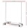 Artiss Chrome Adjustable Clothes Rack Airer Coat Stand with 360° Casters, Anti-Slip Stoppers, 80kg Capacity