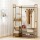 Artiss Clothes Rack Wardrobe, Bamboo, Walnut, 110x30x150cm, Adjustable Shelves & Hanging Rail, Portable & Durable