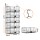 Artiss 5 Tier Stackable Closet Organiser Hanging Shelves with Wire Storage Bins Modular Iron 40x30x110cm