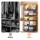 Artiss 5 Tier Stackable Closet Organiser Hanging Shelves with Wire Storage Bins Modular Iron 40x30x110cm