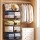 Artiss 5 Tier Stackable Closet Organiser Hanging Shelves with Wire Storage Bins Modular Iron 40x30x110cm