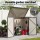 Giantz Outdoor Lockable Galvanised Steel Wheelie Bin Storage Shed for 2x240L Bins 158x101x133cm (Grey)