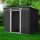 Giantz 2.38x1.31M Metal Garden Shed w/ Sliding Doors, Galvanised Steel, Weatherproof, Lockable, Easy Assembly, Grey