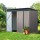 Giantz 2.31x1.31M Metal Garden Shed - Galvanised Steel, Double Doors, Weatherproof, Easy Assembly, Brown Outdoor Storage