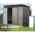Giantz 2.31x1.31M Metal Garden Shed - Galvanised Steel, Double Doors, Weatherproof, Easy Assembly, Brown Outdoor Storage