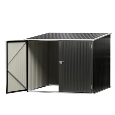 Giantz Metal Garden Shed 2.06x1.96M Outdoor Storage, Galvanised Steel, Lockable Double Doors, Weatherproof Black Giantz Metal Garden Shed 2.06x1.96M Outdoor Storage, Galvanised Steel, Lockable Double Doors, Weatherproof Black
