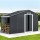 Giantz Garden Shed 3.22x1.96M Outdoor Storage, Galvanised Steel, Double Sliding Doors, Lock, Vents, Grey