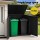 Gardeon 1170L Lockable Outdoor Storage Box Weatherproof PP Cabinet Triple Door Black 140x82x121cm 1170L