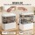 Artiss 5-Tier Clear Plastic Storage Box Detachable Layers with Handle Sealing Buckle Stackable 30x16.5x31cm