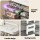 Artiss 5-Tier Clear Plastic Storage Box Detachable Layers with Handle Sealing Buckle Stackable 30x16.5x31cm
