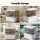 Artiss 5-Tier Clear Plastic Storage Box Detachable Layers with Handle Sealing Buckle Stackable 30x16.5x31cm