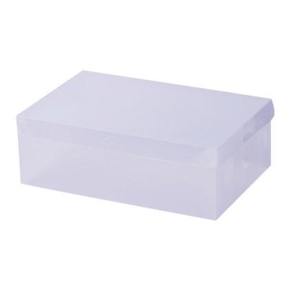 Artiss 40X Clear Shoe Box Storage - Foldable, Stackable, Transparent PP Plastic with Ventilation & Handle, 28x18x10cm