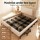 Artiss Set of 2 Under Bed Storage Containers Metal Frame Breathable Mesh Quilt Organiser Wheeled 60x40x16cm