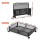 Artiss Set of 4 Under Bed Storage Containers Metal Frame Breathable Mesh Wheels Pull Handles Foldable