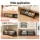 Artiss Set of 4 Under Bed Storage Containers Metal Frame Breathable Mesh Wheels Pull Handles Foldable
