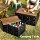 Gardeon Collapsible 50L Outdoor Storage Box with Plywood Lid - Portable, Durable, Space-Saving, Multipurpose Organiser