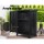 Gardeon 92cm Lockable Outdoor Storage Cabinet, Weather-Resistant Plastic, Adjustable Shelves, Black, for Garden & Garage