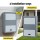 Gardeon Parcel Drop Box, Steel, 47x27x75cm, Grey, Secure Package Delivery, Water-Resistant, Large Capacity