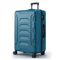 Wanderlite 28" Teal TSA Luggage: Lightweight, Durable ABS Shell, 360° Dual Wheels, Aluminium Pull Rod, 100L Capacity