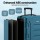 Wanderlite 28" Teal TSA Luggage: Lightweight, Durable ABS Shell, 360° Dual Wheels, Aluminium Pull Rod, 100L Capacity