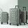 Wanderlite 3pc Luggage Set - Grey Green, Lightweight Hard Case, TSA Locks, 360° Dual Wheels, Sizes 20", 24", 28"