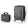 Wanderlite 2pc Luggage Set, ABS Hard Shell, 12" & 20", Black, TSA Lock, Lightweight Trolley with 360° Wheels