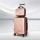 Wanderlite 2pc Luggage Set, ABS Hard Shell, 12" & 20", Rose Gold, Lightweight, TSA Lock, 360° Wheels, Travel Suitcase