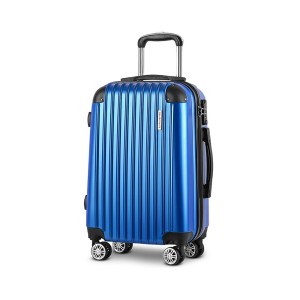 Wanderlite 28" Lightweight Blue Luggage Trolley | Hard Case, TSA Lock, Dual Spinner Wheels, 100L Capacity, ABS Material