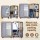 Wanderlite 5pc Luggage Set: Lightweight ABS Hard Shell, TSA Locks, 360° Dual Wheels, 20", 24", 28" Cases + Duffel