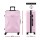 Wanderlite 28" Pink Hardshell Luggage Trolley – Lightweight ABS, 360° Spinner Wheels, TSA Lock, 100L Capacity