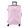 Wanderlite 28" Pink Hardshell Luggage Trolley – Lightweight ABS, 360° Spinner Wheels, TSA Lock, 100L Capacity