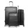 Wanderlite 3pc Luggage Trolley Set, ABS Hard Case, Black, 20"/24"/28", Lightweight, TSA Lock, 360° Wheels, Durable
