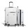Wanderlite 3pc Luggage Trolley Set, ABS Hard Case, White, Lightweight, TSA Lock, Durable, 20"/24"/28" Sizes