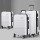 Wanderlite 3pc Luggage Trolley Set, ABS Hard Case, White, Lightweight, TSA Lock, Durable, 20"/24"/28" Sizes