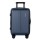 Wanderlite 20" Navy ABS Carry-On Luggage with Front Pocket, Laptop Compartment, Dual TSA Locks, Spinner Wheels