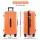 Wanderlite 28 inch Trunk Luggage 5 Wheel Spinner TSA Lock USB Type C 90L ABS Orange Suitcase Travel Gear