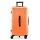 Wanderlite 28 inch Trunk Luggage 5 Wheel Spinner TSA Lock USB Type C 90L ABS Orange Suitcase Travel Gear