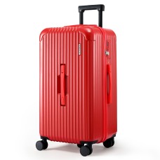 Wanderlite 28" Trunk Luggage 5 Wheel 360° Spinner TSA Lock Built in USB Type C Port Red 90L Comfort Packing