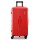 Wanderlite 28" Trunk Luggage 5 Wheel 360° Spinner TSA Lock Built in USB Type C Port Red 90L Comfort Packing