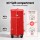 Wanderlite 28" Trunk Luggage 5 Wheel 360° Spinner TSA Lock Built in USB Type C Port Red 90L Comfort Packing