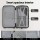 Wanderlite 28-inch Trunk Luggage 5-Wheel Spinner TSA Lock Built-in USB Type-C 90L Smoky White ABS PC