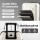 Wanderlite 28-inch Trunk Luggage 5-Wheel Spinner TSA Lock Built-in USB Type-C 90L Smoky White ABS PC