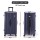 Wanderlite 32 Inch Trunk Luggage Deep Indigo ABS 130L Spinner TSA Lock USB Type‑C 5 Wheels 3/7 Split