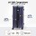 Wanderlite 32 Inch Trunk Luggage Deep Indigo ABS 130L Spinner TSA Lock USB Type‑C 5 Wheels 3/7 Split