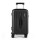 Wanderlite 20-inch Trunk Carry On Luggage 50L ABS Hard Shell Spinner TSA Lock Black Reinforced 360° Wheels 3/7 Split