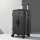Wanderlite 20-inch Trunk Carry On Luggage 50L ABS Hard Shell Spinner TSA Lock Black Reinforced 360° Wheels 3/7 Split
