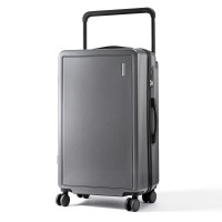 Wanderlite 28" Wide Handle PC Luggage 28 inch Anthracite Grey with TSA Lock and 360° Wheels 28" Suitcase