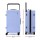 Wanderlite 28 inch Wide Handle Suitcase Light Blue Large Capacity 360° Wheels TSA Lock PC Shell Aluminium Handle